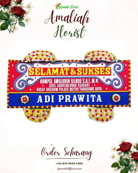 Papan Bunga Ucapan Selamat Bendungan Hilir